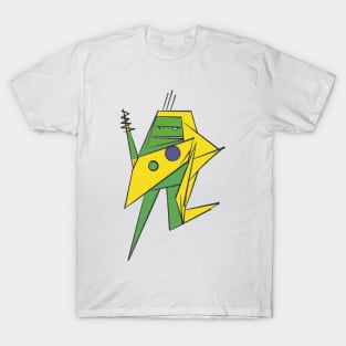 Zap the robot yellow and green T-Shirt